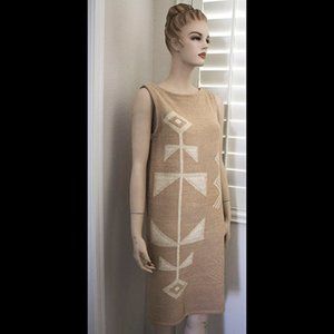 Lauren Sleeveless Knit Dress PS Tan New Ralph L